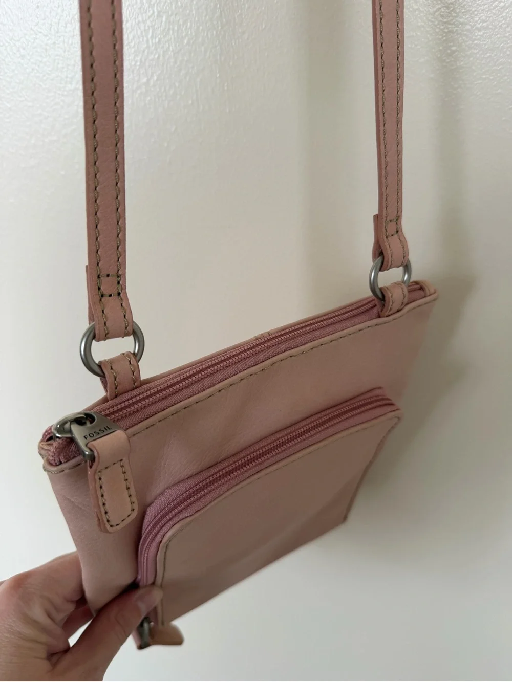 FOSSIL Light Blush Pink Crossbody Bag